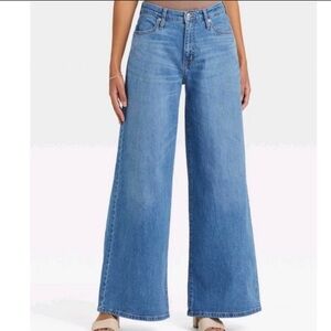 a new day Light Blue extra wide leg high rise jeans